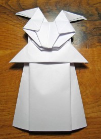 Kaninbrudepar01 foldes, kjole09